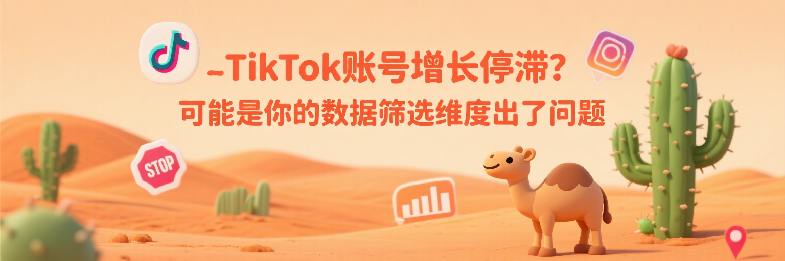 TikTok账号增长停滞？可能是你的数据筛选维度出了问题