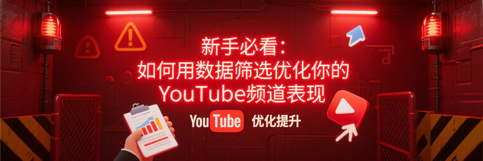 新手必看：如何用数据筛选优化你的YouTube频道表现