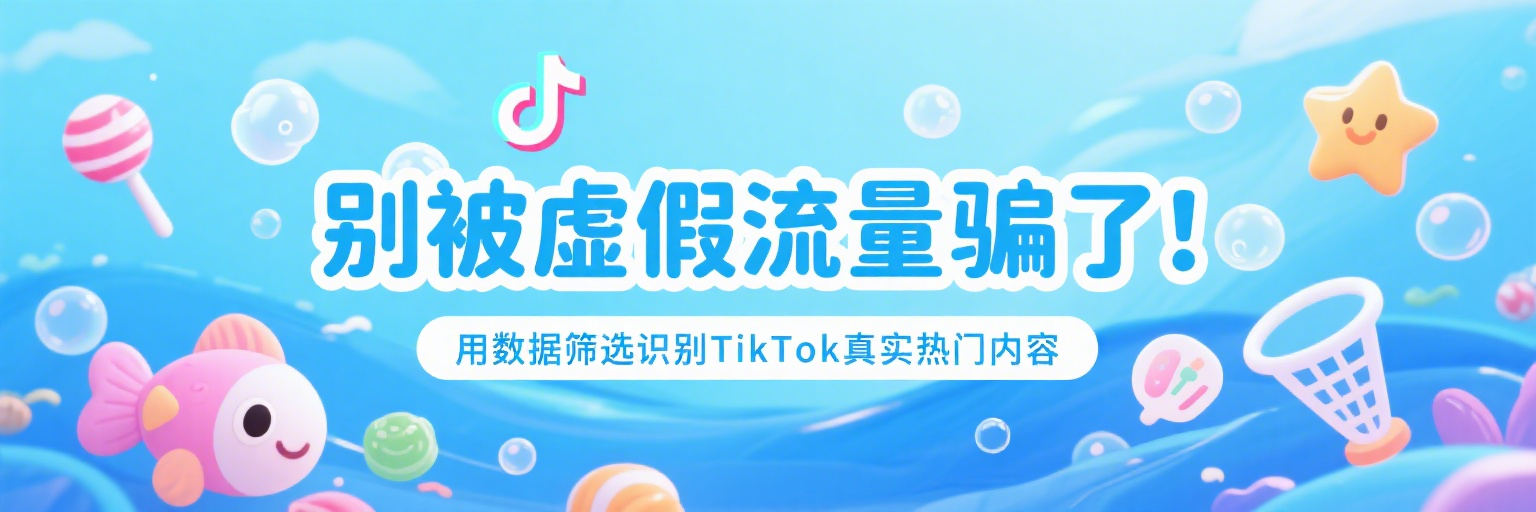别被虚假流量骗了！用数据筛选识别TikTok真实热门内容