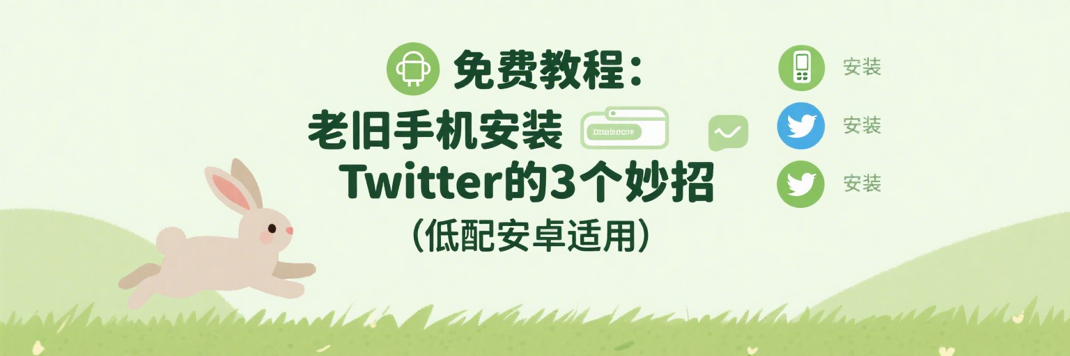 免费教程：老旧手机安装Twitter的3个妙招（低配安卓适用）