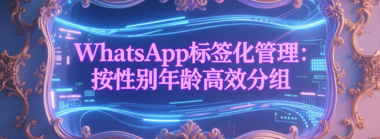 WhatsApp标签化管理：按性别年龄高效分组