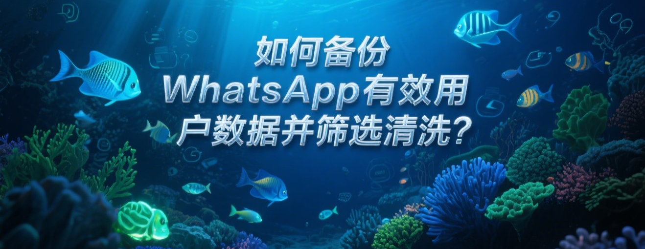 如何备份WhatsApp有效用户数据并筛选清洗？