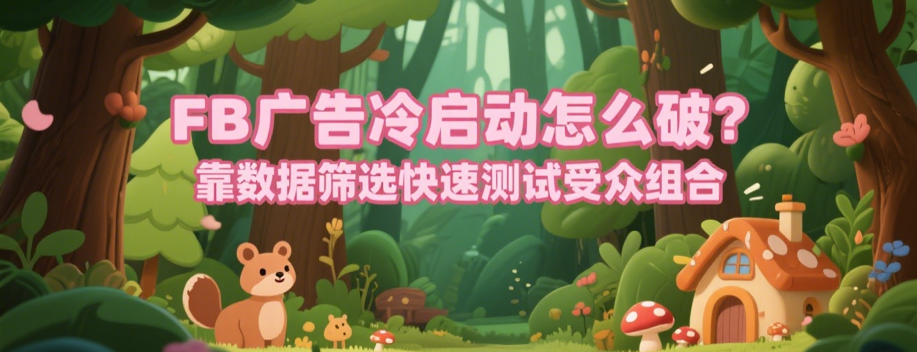 FB广告冷启动怎么破？靠数据筛选快速测试受众组合