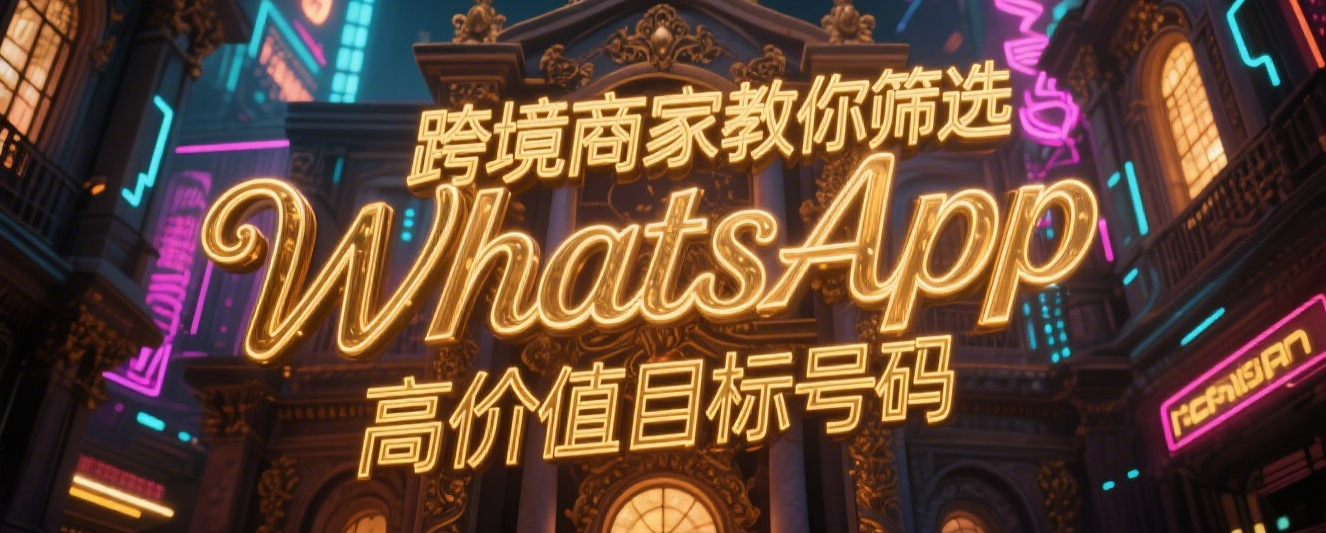 跨境商家教你筛选WhatsApp高价值目标号码