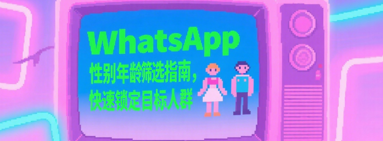 WhatsApp性别年龄筛选指南，快速锁定目标人群
