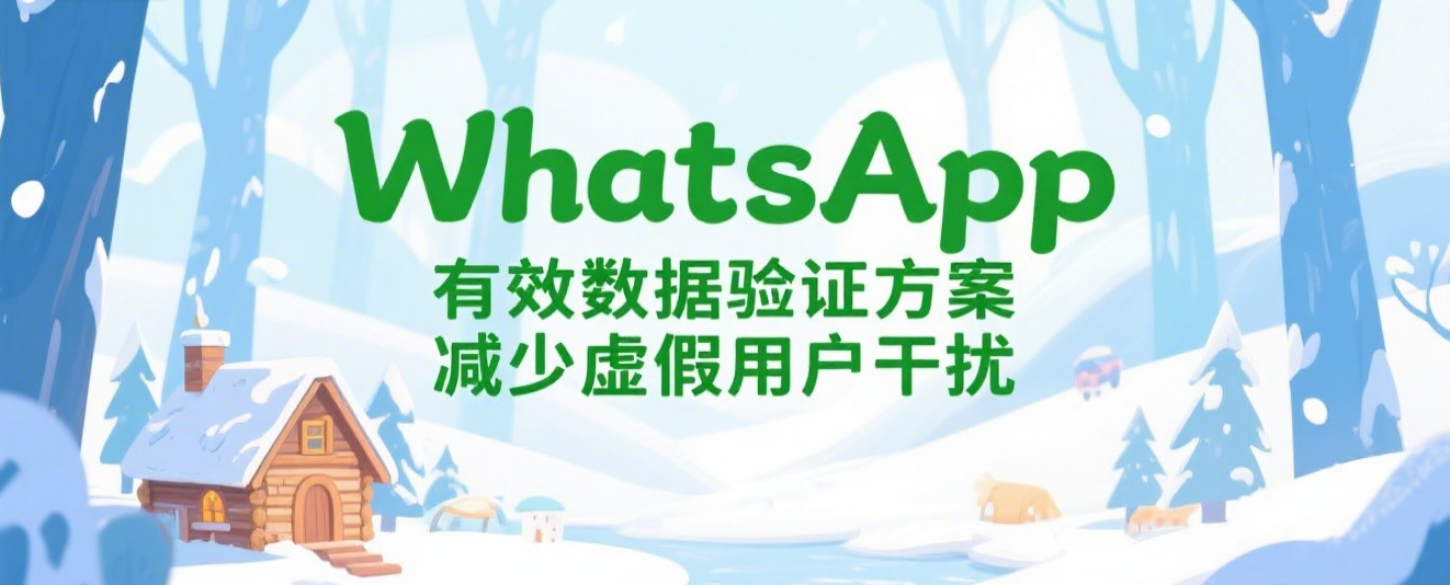 WhatsApp有效数据验证方案，减少虚假用户干扰