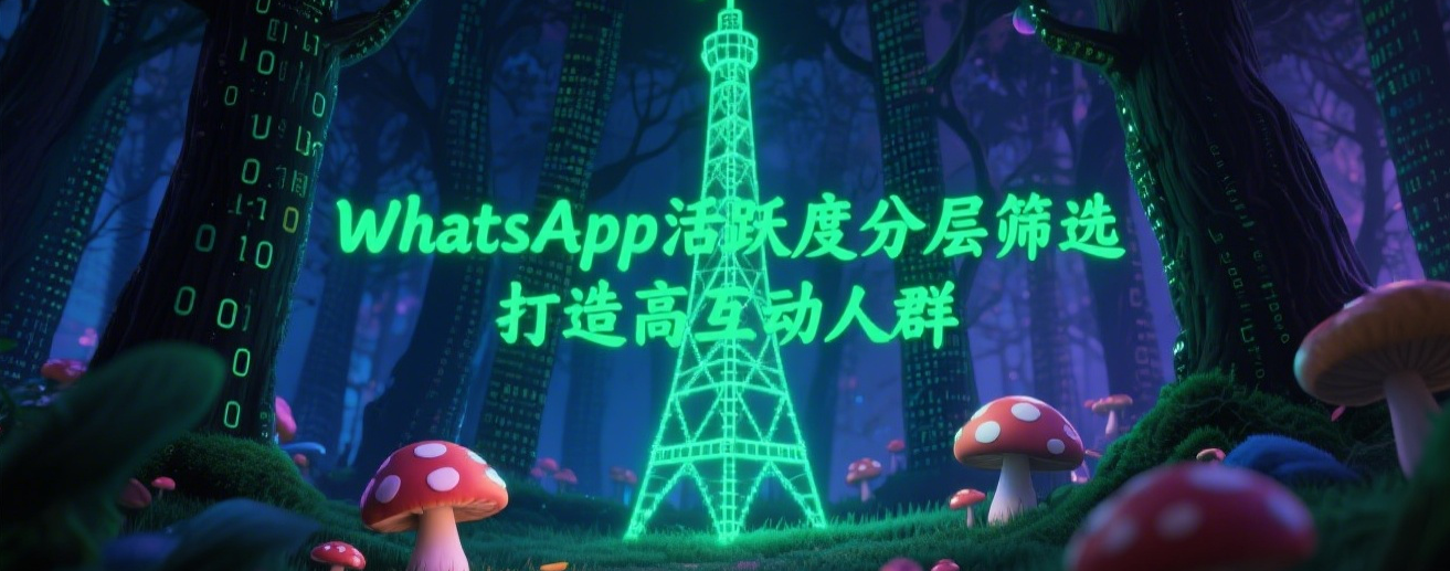 WhatsApp活跃度分层筛选，打造高互动人群