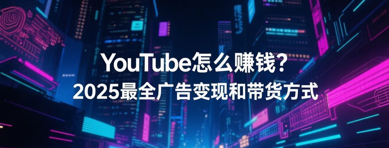 YouTube怎么赚钱？2025最全广告变现和带货方式