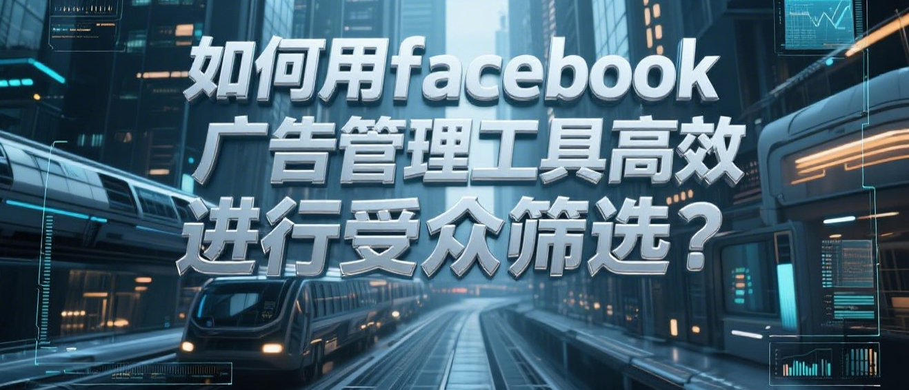 如何用facebook广告管理工具高效进行受众筛选？