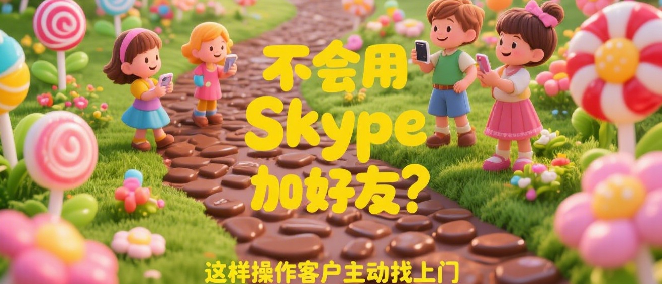 不会用Skype加好友？这样操作客户主动找上门