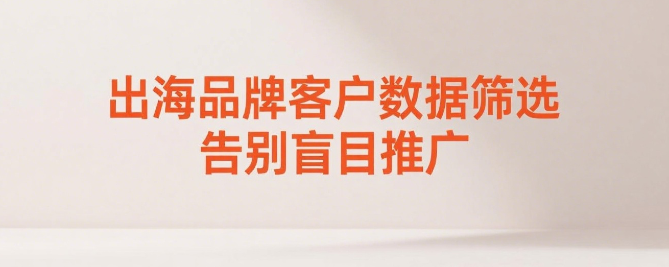 出海品牌客户数据筛选，告别盲目推广