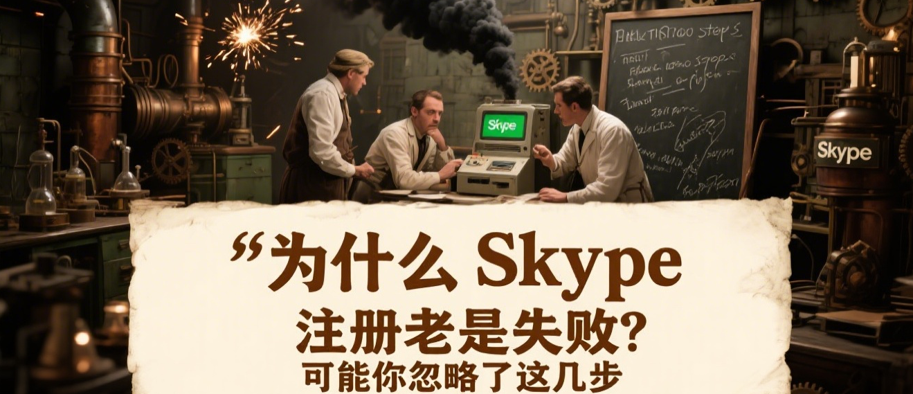 为什么Skype注册老是失败？可能你忽略了这几步