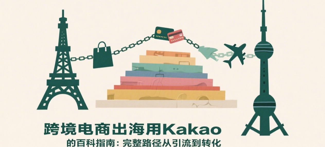 跨境电商出海用Kakao的百科指南:完整路径从引流到转化