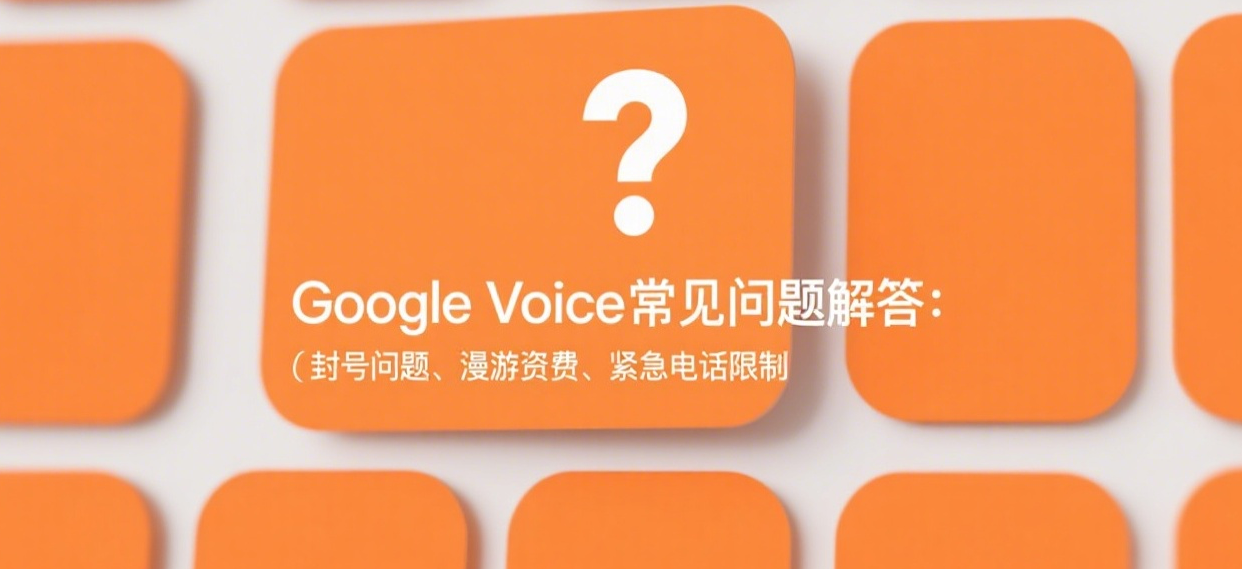 Google Voice常见问题解答:封号问题、漫游资费、紧急电话限制