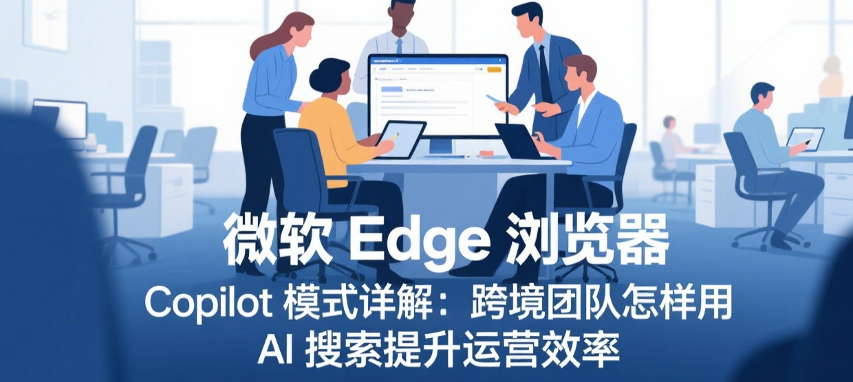 微软Edge浏览器Copilot模式详解:跨境团队怎样用 AI 搜索提升运营效率